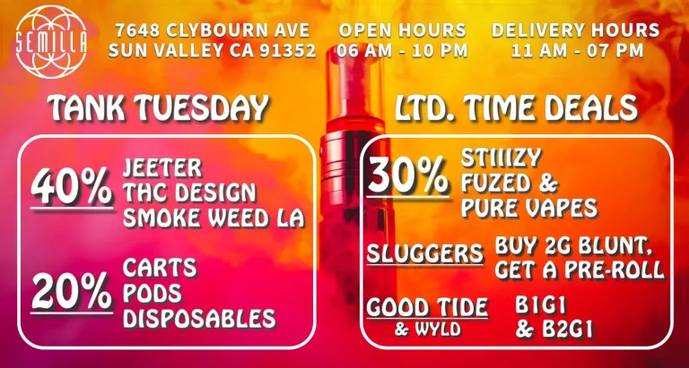 October-Deals-Semilla-Dispensary-4-Tank-Tuesday-Semilla-HRC-Dispensary-Weed-Deal-1