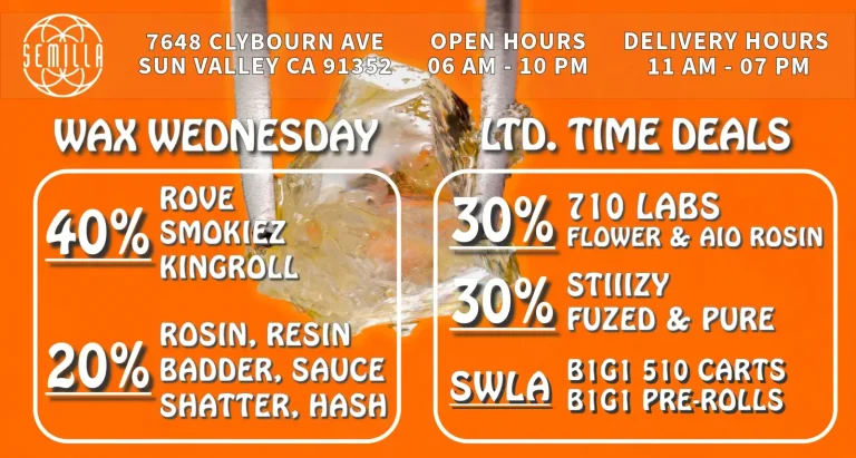 October-Deals-Semilla-Dispensary-5-Wax-Wednesday-Semilla-HRC-Dispensary-Weed-Deal